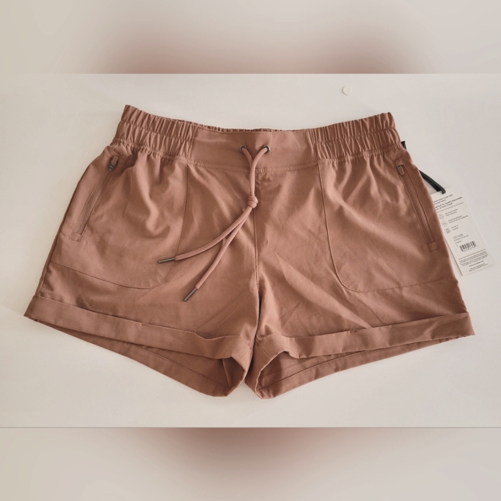 NWT Mondetta Terracotta Athletic Shorts with Elastic Waistband